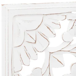 Painel decorativo branco em mdf 90x90cm