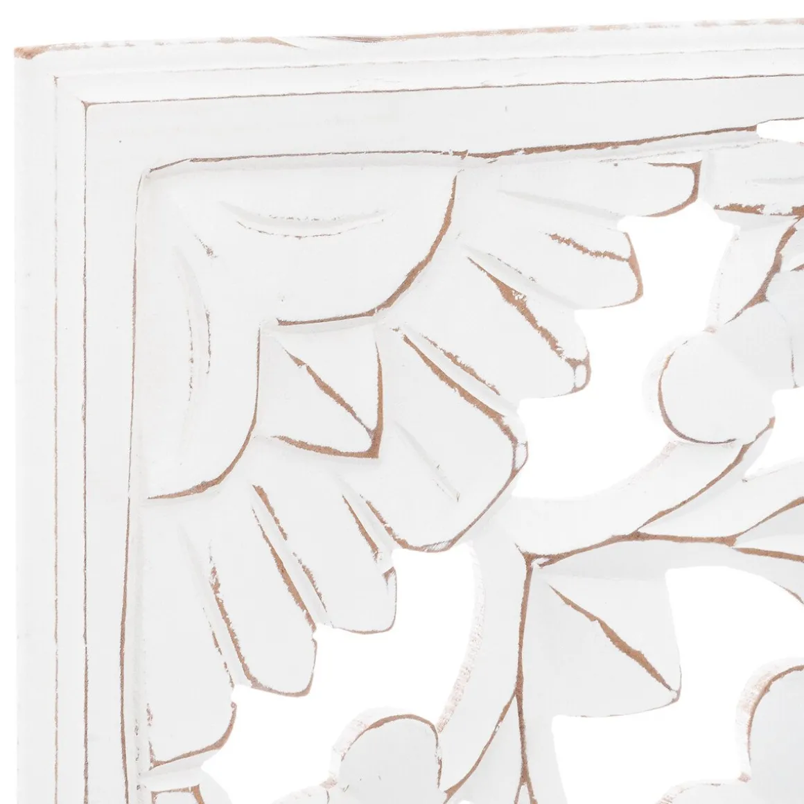 Painel decorativo branco em mdf 90x90cm