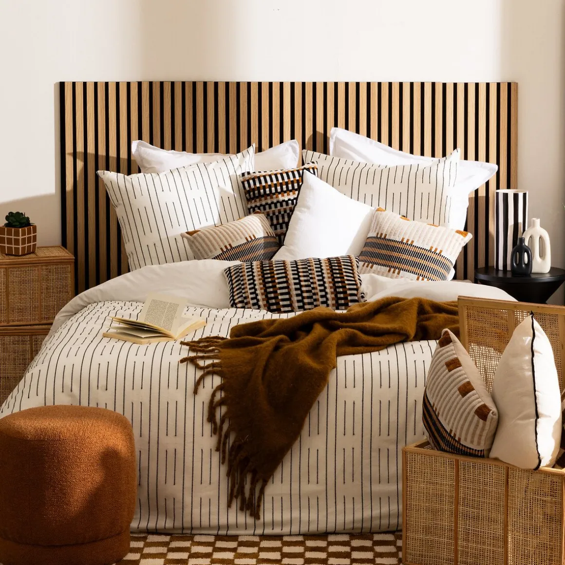 Painel ripado decorativo COLVA 60x60cm em mdf