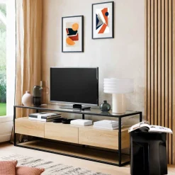 Painel ripado decorativo COLVA natural em mdf 240cm