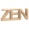 Palavra decorativa ZEN em madeira