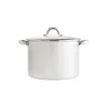 Panela em inox com tampa de vidro 26cm