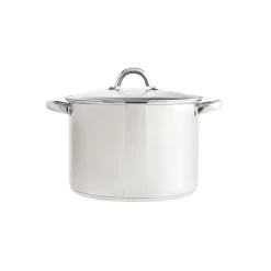 Panela em inox com tampa de vidro 26cm