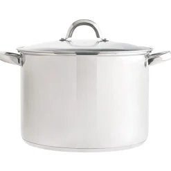 Panela inox com tampa em vidro