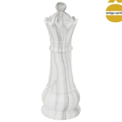 Peça de xadrez OLEN efeito mármore 26,5cm