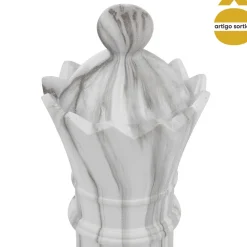 Peça de xadrez OLEN efeito mármore 26,5cm