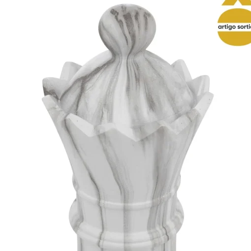 Peça de xadrez OLEN efeito mármore 26,5cm