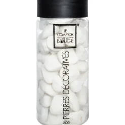 Pedras decorativas brancas médias 750gr