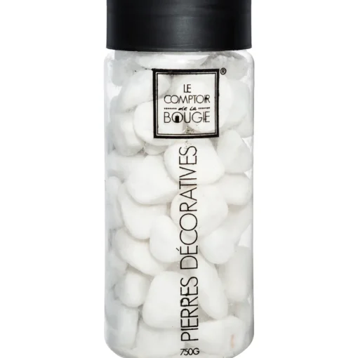 Pedras decorativas brancas médias 750gr