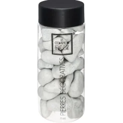 Pedras decorativas cinza médias 750gr