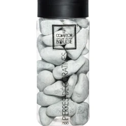 Pedras decorativas cinza médias 750gr