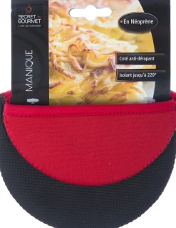 Pega de cozinha neoprene preta