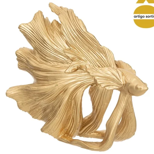 Peixe decorativo JIL dourado