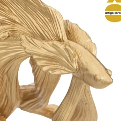 Peixe decorativo JIL dourado