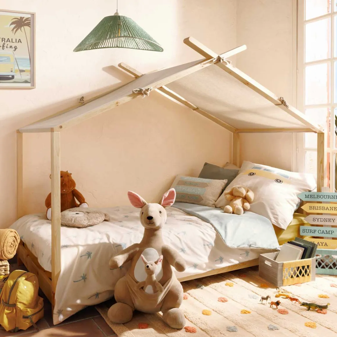 Peluche blake canguru com filhote