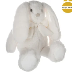Peluche coelho com laço 30cm