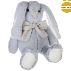 Peluche coelho com laço 30cm