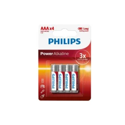 Pilhas alcalina Philips power life lr03 aaa