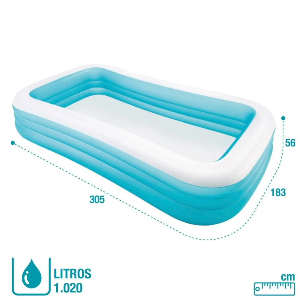 Piscina familiar Intex 1,83x3,05m