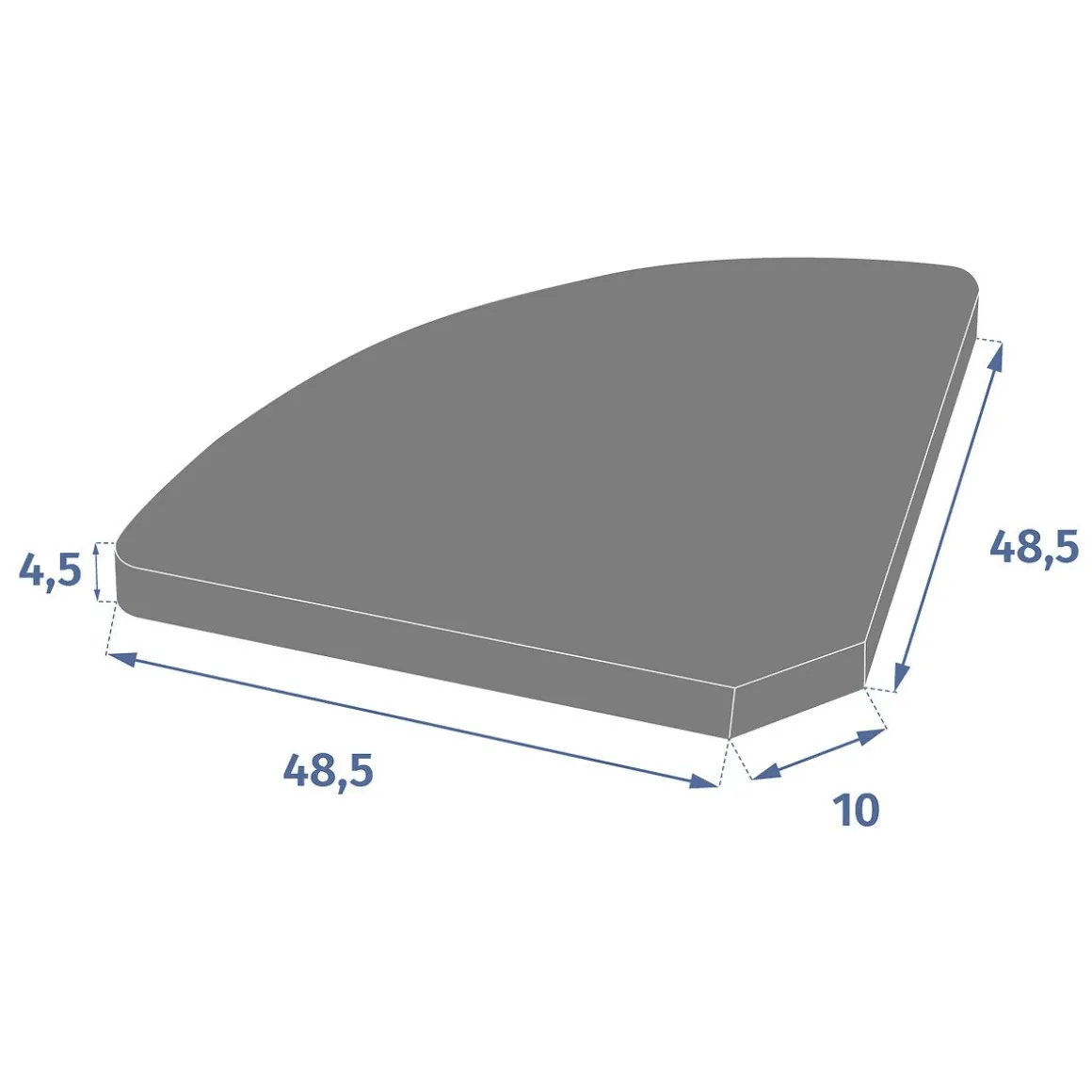 Placa para base guarda-sol TIZENO cinza