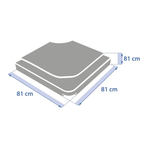 Placa para base guarda-sol antracite 25kg