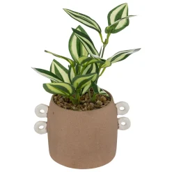 Planta artificial OLME com vaso de cerâmica 22cm