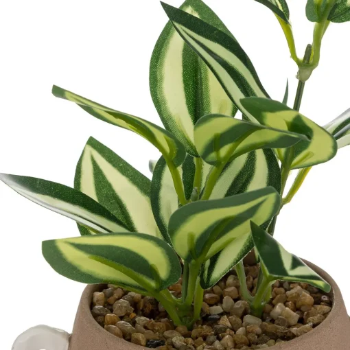 Planta artificial OLME com vaso de cerâmica 22cm
