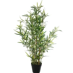 Planta bambu artificial com vaso 90cm