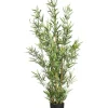Planta de bambu artificial com pote 126cm