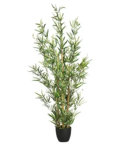 Planta de bambu artificial com pote 126cm