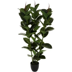 Planta ficus verde escura artificial 120cm