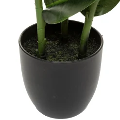 Planta ficus verde escura artificial 120cm