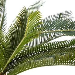 Planta palmeira artificial com vaso