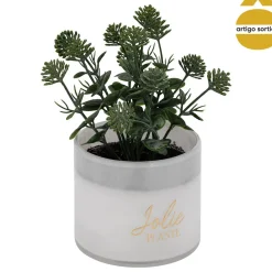 Planta suculenta TAYLI de vidro 18cm