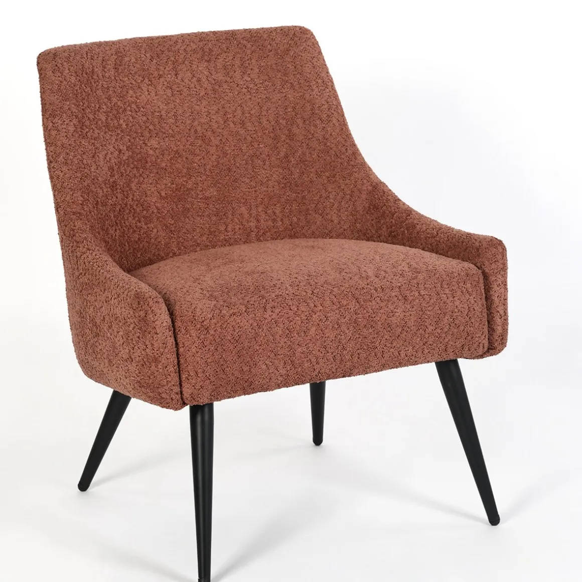 Poltrona ARIEL em tecido rosa