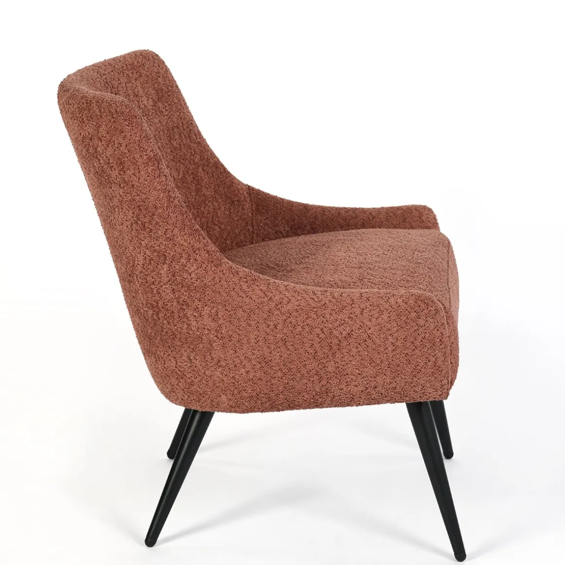 Poltrona ARIEL em tecido rosa