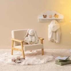 Poltrona BASILE bouclé cru