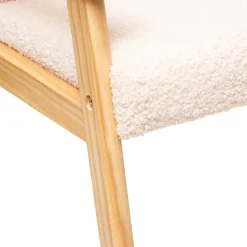 Poltrona BASILE bouclé cru