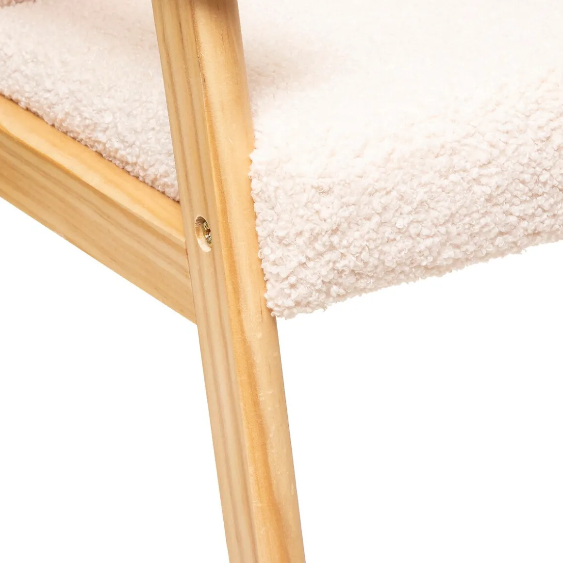 Poltrona BASILE bouclé cru