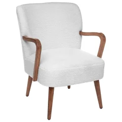 Poltrona CHIARA em tecido branco