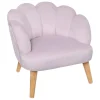 Poltrona concha violeta claro