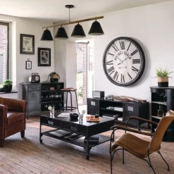 Poltrona HOPER castanho de couro