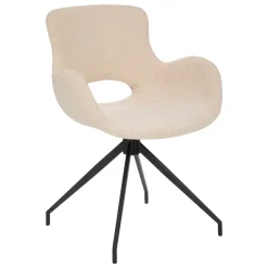 Poltrona KALE bege em tecido