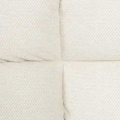 Poltrona MEL rotativa em tecido cru