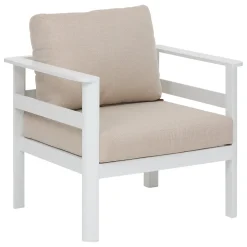 Poltrona PARADISE bege em alumínio