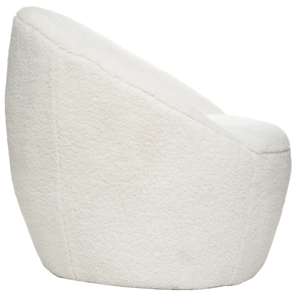 Poltrona ROMI branca em pelo