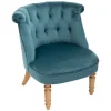 Poltrona SIXTINE azul em veludo