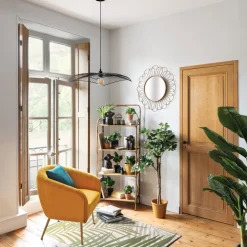 Poltrona SOLARO SLOW TIME ocre em veludo