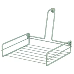 Porta guardanapos verde em metal