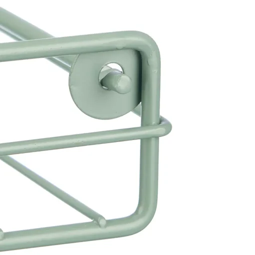 Porta guardanapos verde em metal